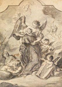 Visión del monje benedictino santificado de Francesco Saverio Mergolo